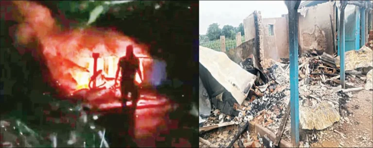 ବାଲିପାଟଣା: ଗତକାଲି ବିଳମ୍ବିତ ରାତିରେ ବନମାଳୀପୁର ଅଭୟମୁଖି ବଜାରରେ ଘଟିଥିବା ଅଗ୍ନିକାଣ୍ଡରେ ଏକ ଦୋକାନ ଜଳିଯାଇଛି। ପୂଜା ସାମଗ୍ରୀ ବିକ୍ରି ହେଉଥିବା ଏହି ଭେରାଇଟ୍‌ ଷ୍ଟୋର୍‌ରେ ନିଆଁ ଲାଗି ପ୍ରାୟ ୭ଲକ୍ଷ ଟଙ୍କାର ସାମଗ୍ରୀ ପୋଡ଼ି ପାଉଁଶ ହୋଇଯାଇଛି। ସିଗାରେଟ୍‌ ବାକିରେ ନ ଦେବାରୁ ଜଣେ ଦୁର୍ବୃତ୍ତ ଦୋକାନ ଜାଳି ଦେଇଛି ବୋଲି ଅଭିଯୋଗ ହୋଇଛି। ପୁଲିସ ସିସିଟିଭି ଯାଞ୍ଚ କରିବା ସହ ଦୋକାନୀଙ୍କ ଅଭିଯୋଗ ଆଧାରରେ ତଦନ୍ତ ଚଳାଇଛି। ସୂଚନାନୁସାରେ ଅଭୟମୁଖି ବଜାରରେ ବାପିନା ବେହେରା ଓ ହାପିନା ବେହେରାଙ୍କ ପୂଜା ସାମଗ୍ରୀ ଓ ଭେରାଇଟ୍‌ ଷ୍ଟୋର ରହିଛି। ଦୋକାନ ପାଖରେ ଇଟା ସିମେଣ୍ଟ ଓ କାଠ ଗଦା ହୋଇଥିଲା। ଗତକାଲି ଦୋକାନ ବନ୍ଦ କଲା ବେଳେ ଜଣେ ଯୁବକ ବାକିରେ ସିଗାରେଟ୍‌ ମାଗିଥିଲେ। କିନ୍ତୁ ଦୋକାନ ବନ୍ଦ ହେବା ସମୟରେ ବାକି ମିଳିବ ନାହିଁ ବୋଲି ଦୁଇ ଭାଇ କହିଥିଲେ। ରାଗରେ ଯୁବକଜଣକ ଚାଲି ଯାଇଥିଲା। ରାତି ପ୍ରାୟ ସାଢ଼େ ୧ଟା ବେଳେ ଦୋକାନରେ ନିଆଁ ଲାଗିଥିଲା। ଖବର ପାଇ ଦୁଇ ଭାଇ ଦୋକାନରେ ପହଞ୍ଚିବା ବେଳକୁ ଦୋକାନକୁ ନିଆଁ ପୂରା ମାଡ଼ିଯାଇଥିଲା। ଦମକଳ ପହଞ୍ଚି ନିଆଁକୁ ଆୟତ୍ତ କରିଥିଲେ ହେଁ ଦୋକାନର ସବୁ ସାମଗ୍ରୀ ପାଉଁଶ ହୋଇଯାଇଥିଲା।